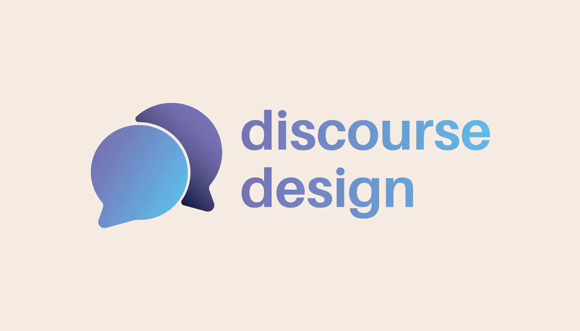 Logo for Discourse Design, a web development business.